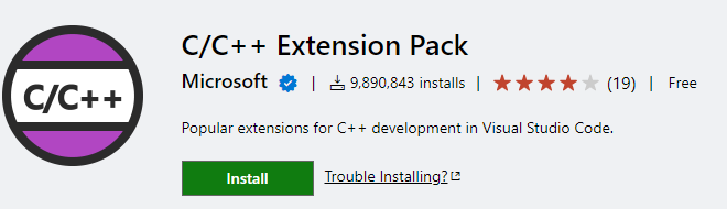 c/c++ extension